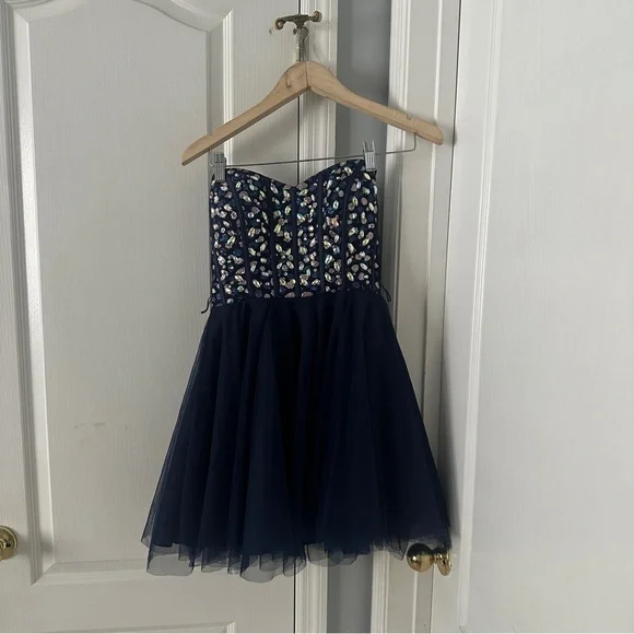 teeze me homecoming dresses Pink Tulle Knee Length Homecoming Dress, Sweet 16 Dresses For Teens, MH237   Musebridals